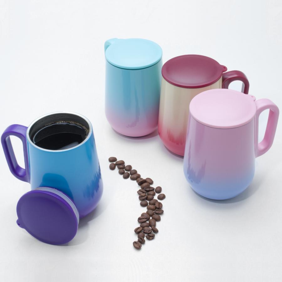 Caneca bicolor parede dupla 250ml