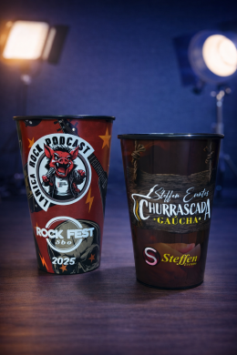 Copo Plástico Impressão 360º