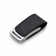 Pen Drive de Couro + Chaveiro